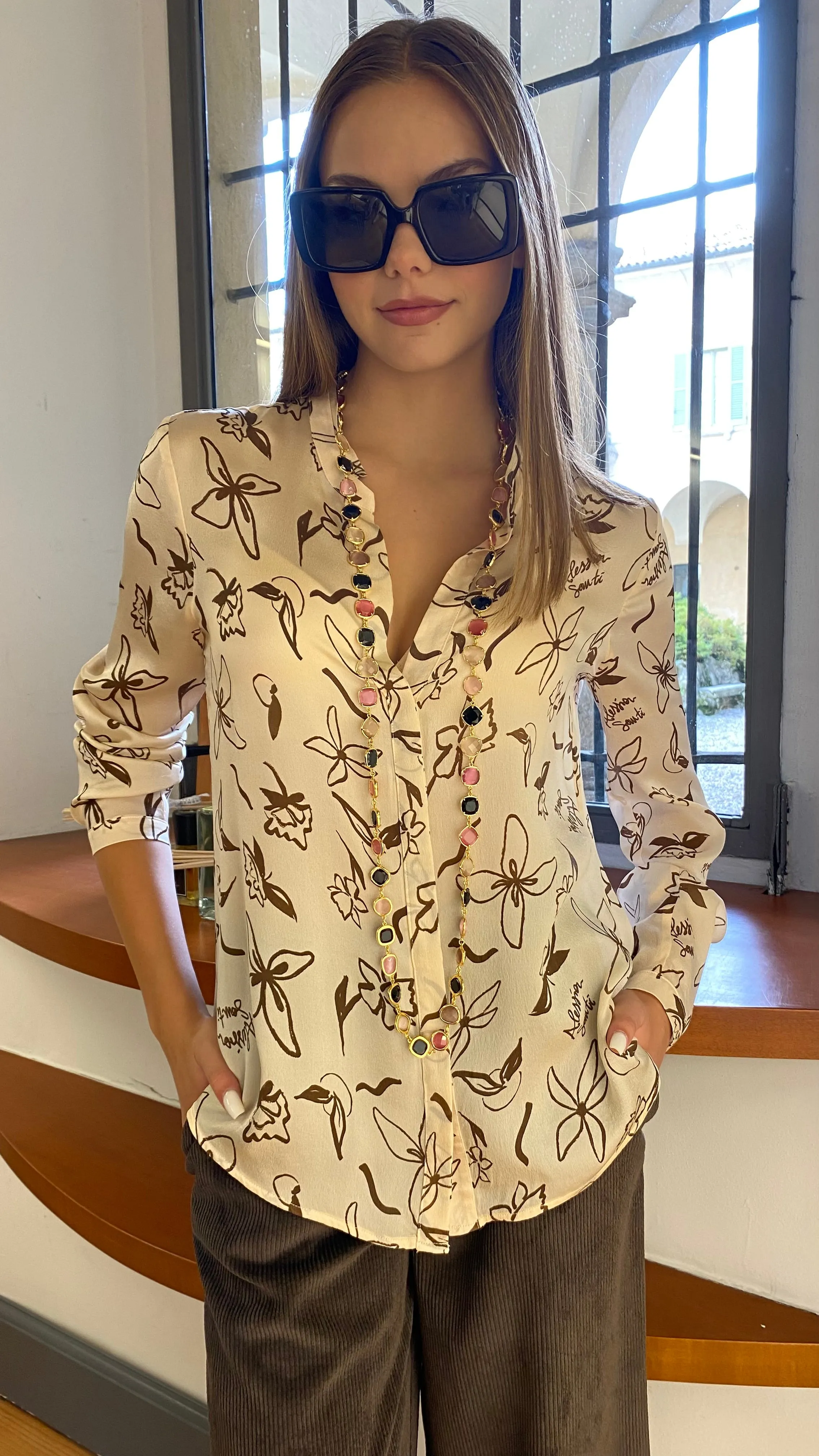 ALESSIA SANTI CAMICIA SETA