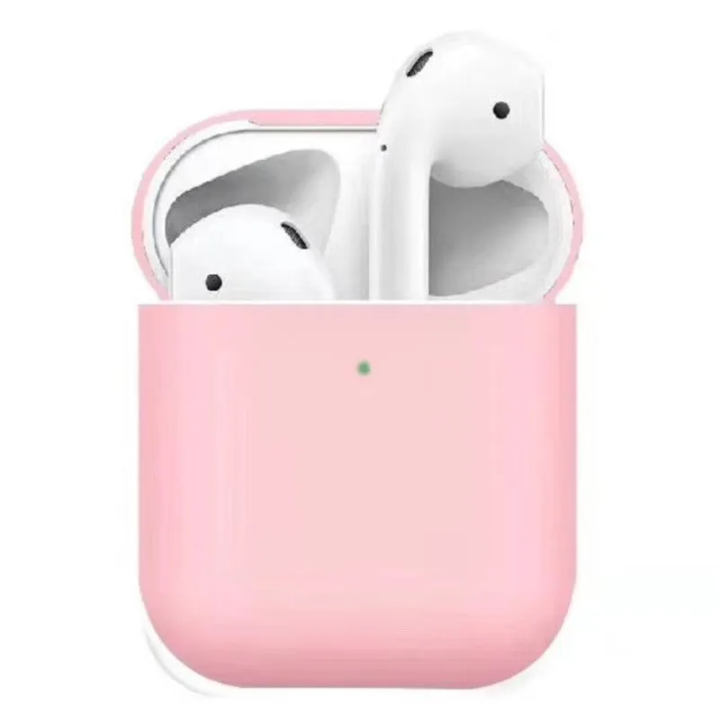 Apple AirPods (1. & 2. gen.) Ultra Tyndt Silikone Cover - Lyserød