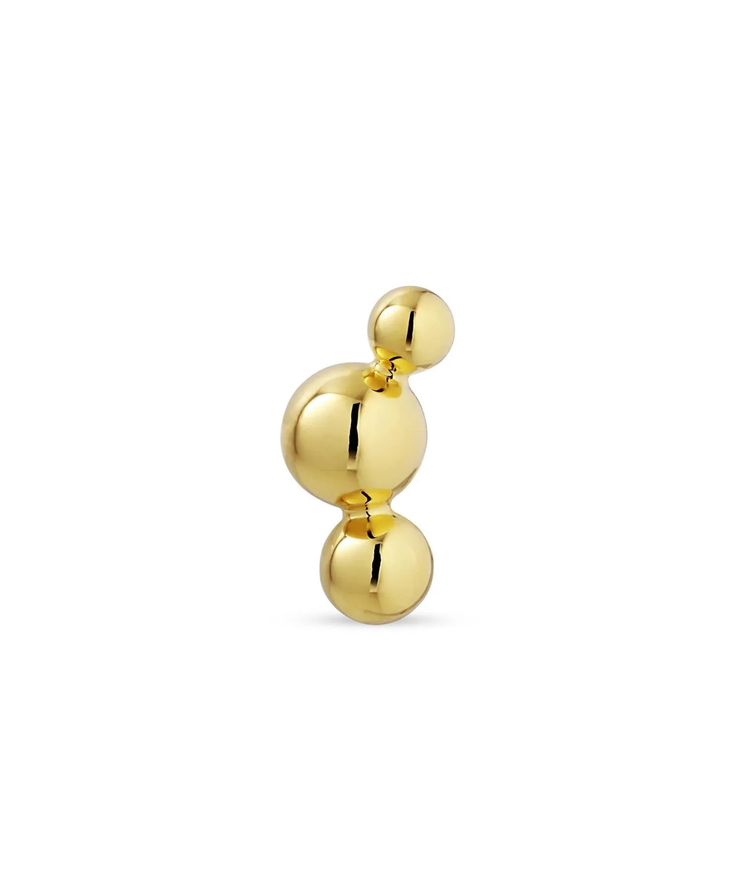 Atomic Three Ball Stud Gold