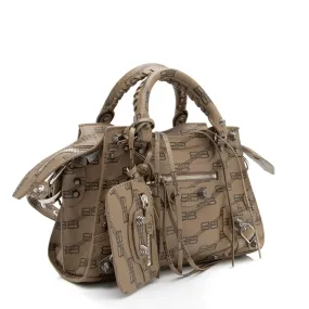 Balenciaga BB Monogram Canvas Signature Neo Cagole City XS Satchel