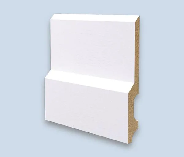 BATTISCOPA in legno MASSELLO ZOCCOLINO LONDON 150X18 laccato bianco (prezzo al metro lineare)