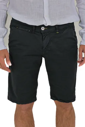 Bermuda in cotone slim Cristian Raso Nero SS24