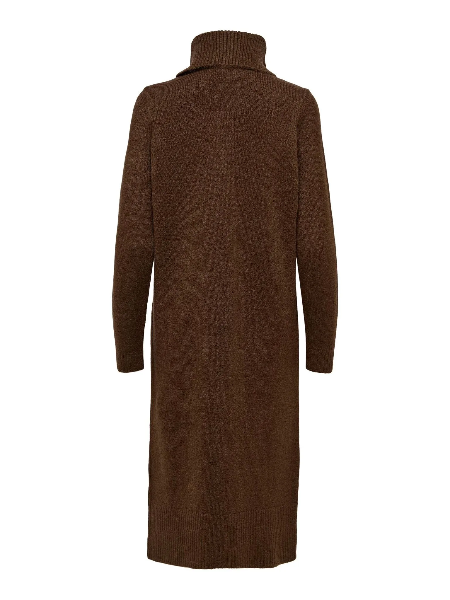 Brandie Roll Neck Dress - Chicory Coffee