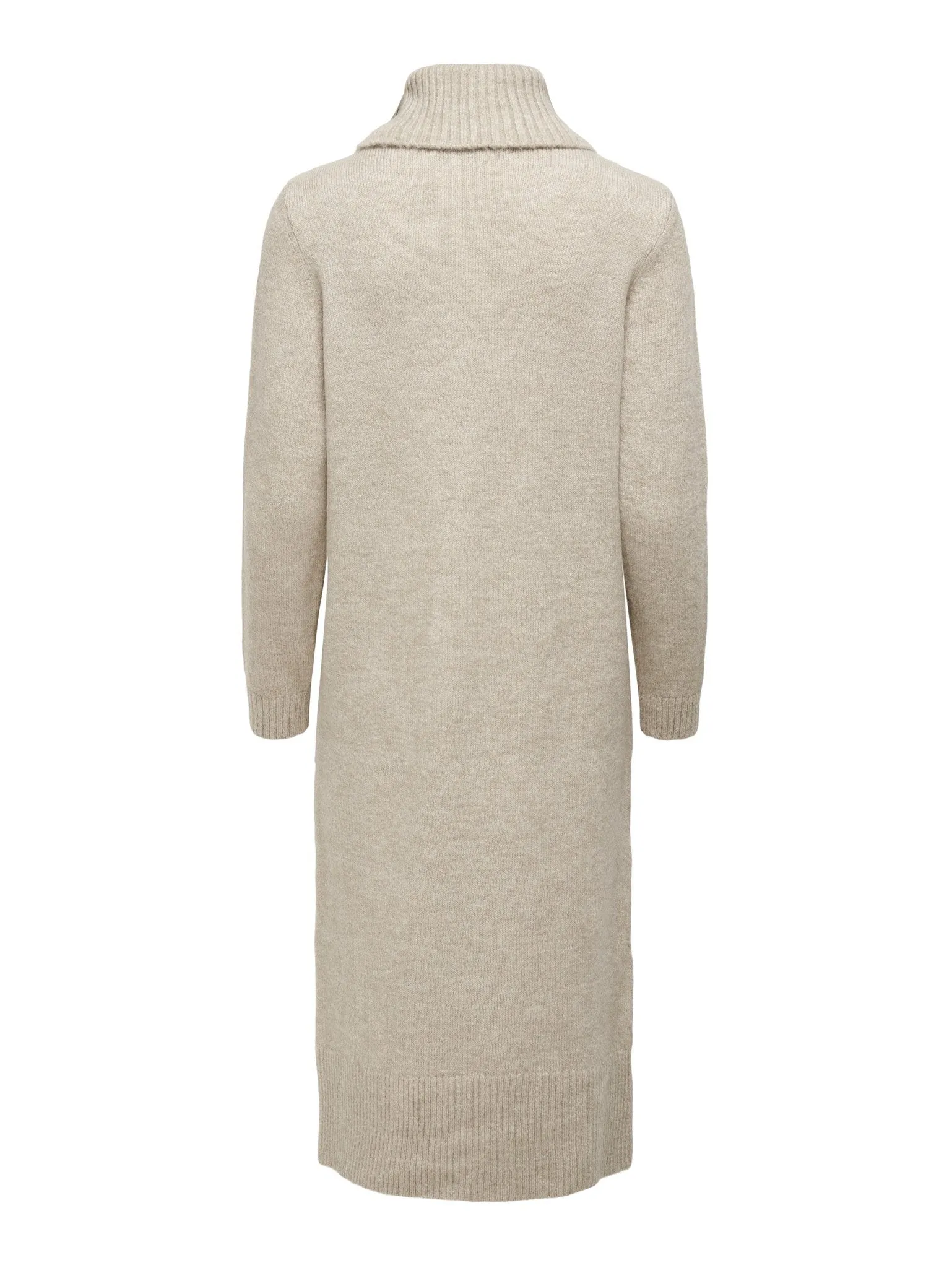 Brandie Roll Neck Dress - Pumice Stone