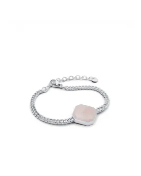 Bundle Armband: Pink Jasper - Silber - Für Sie