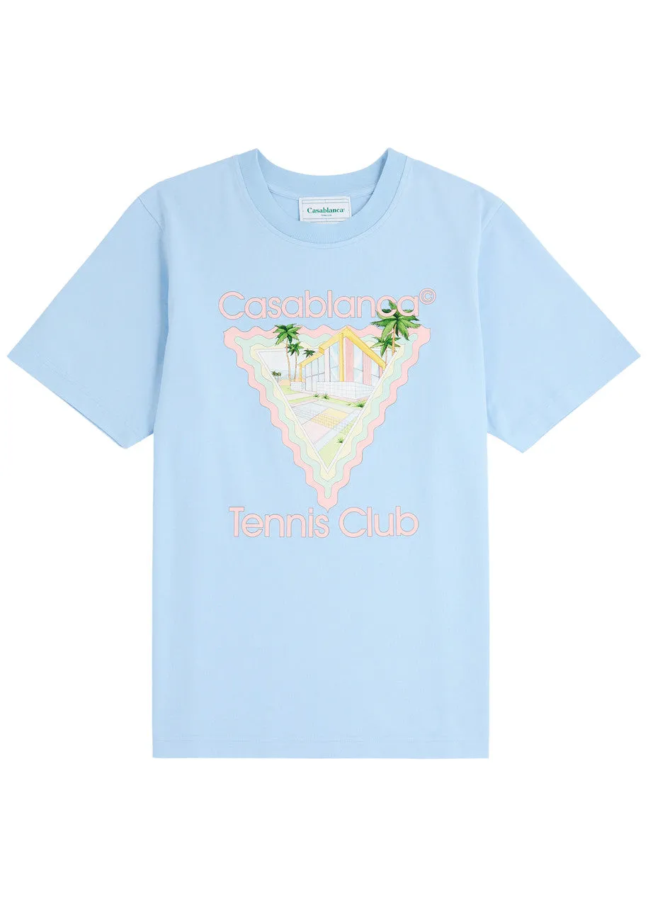 Casablanca Maison De Reve Printed Tee 'Pale Blue'