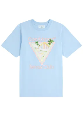 Casablanca Maison De Reve Printed Tee 'Pale Blue'