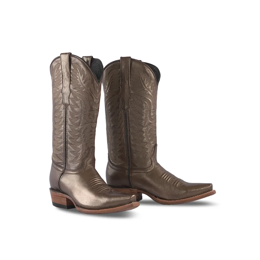 Country Womens Western Boot Nacar Bronze Retro E812