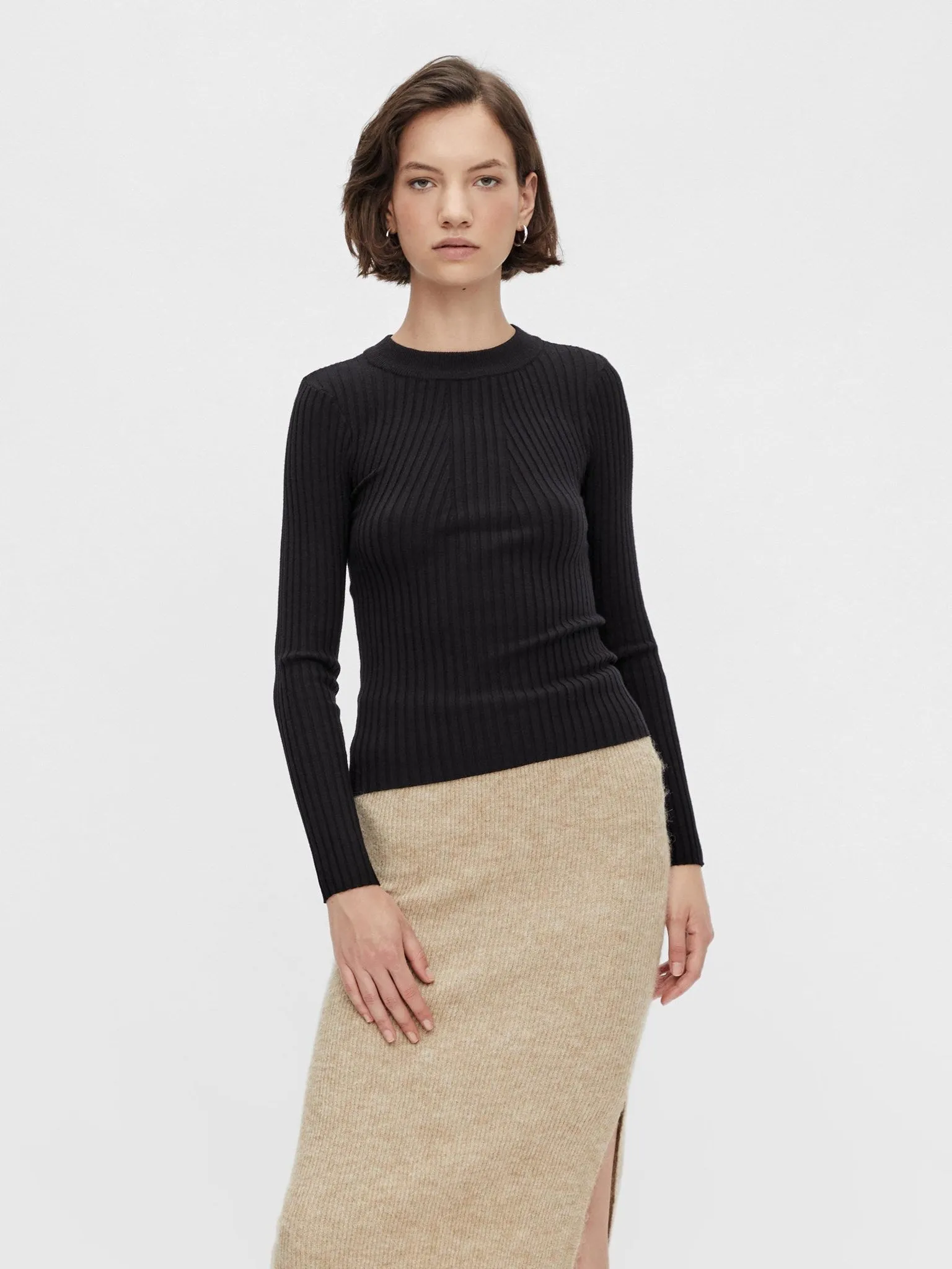 Crista Knit Top - Sort