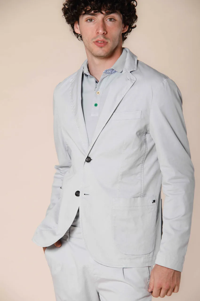 Da Vinci Summer blazer uomo in cotone e tencel regular