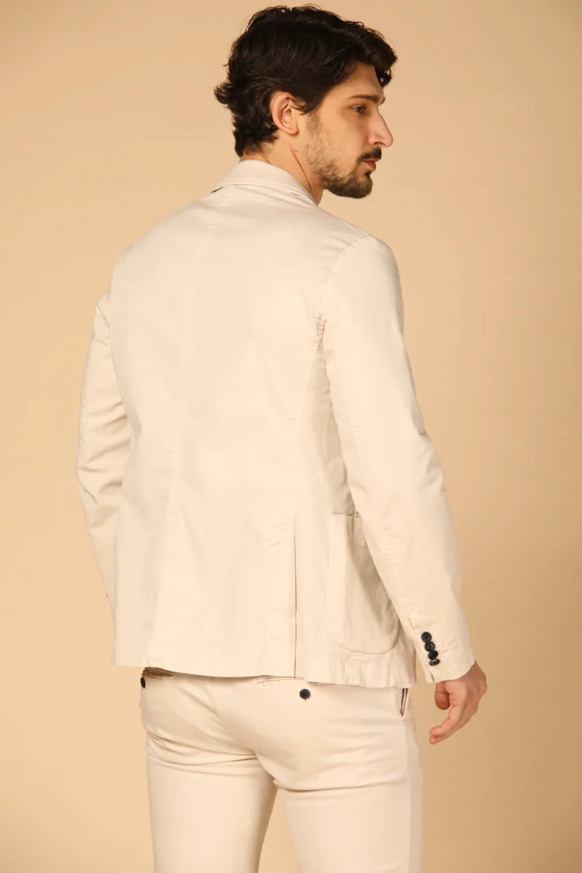 Da Vinci Summer blazer uomo in cotone e tencel regular