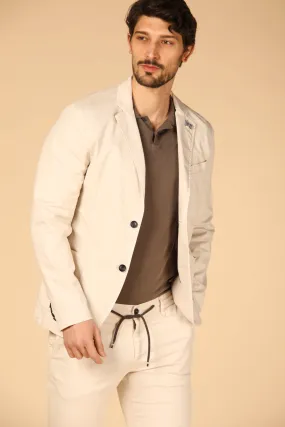 Da Vinci Summer blazer uomo in cotone e tencel regular