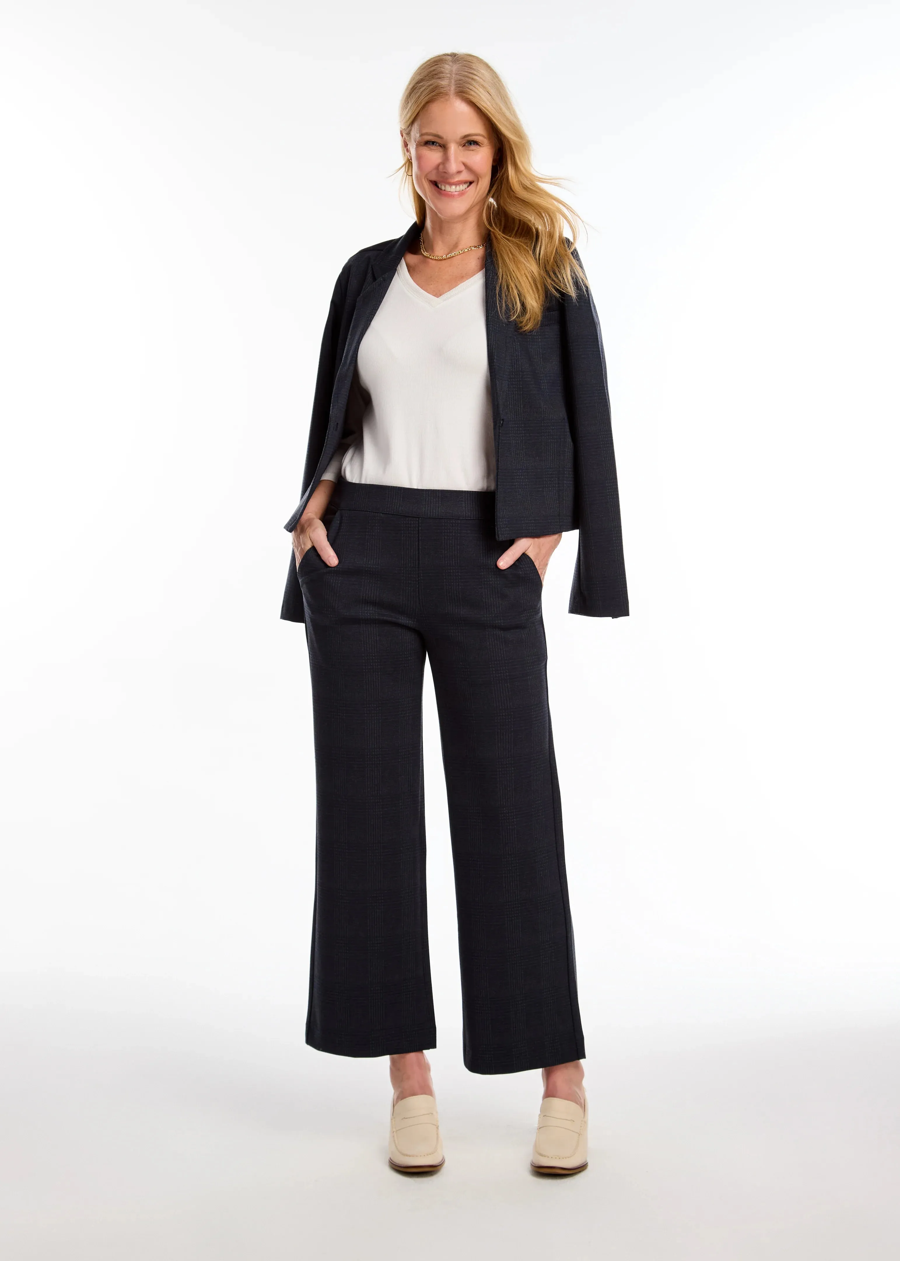 FDJ Pull-On Wide Ankle Pants SKU: 2097459--NVYC-2 F24