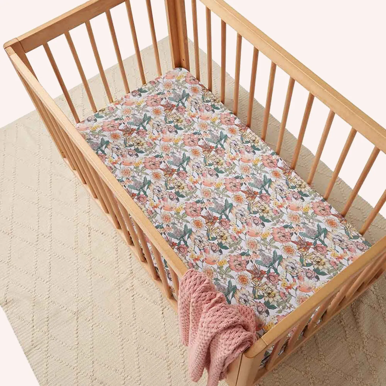 Fitted Cot Sheet - Australiana