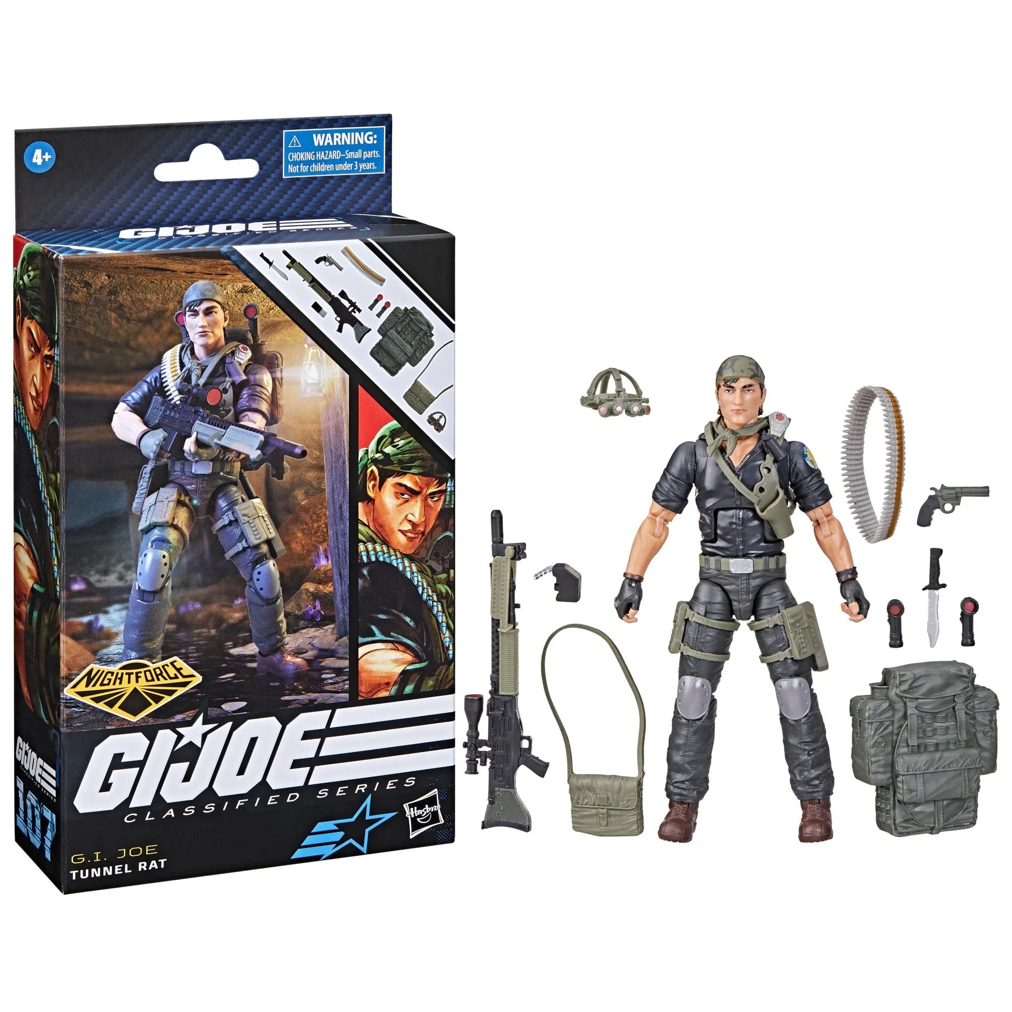 G.I. Joe Classified Series Night Force Tunnel Rat Figure, 107