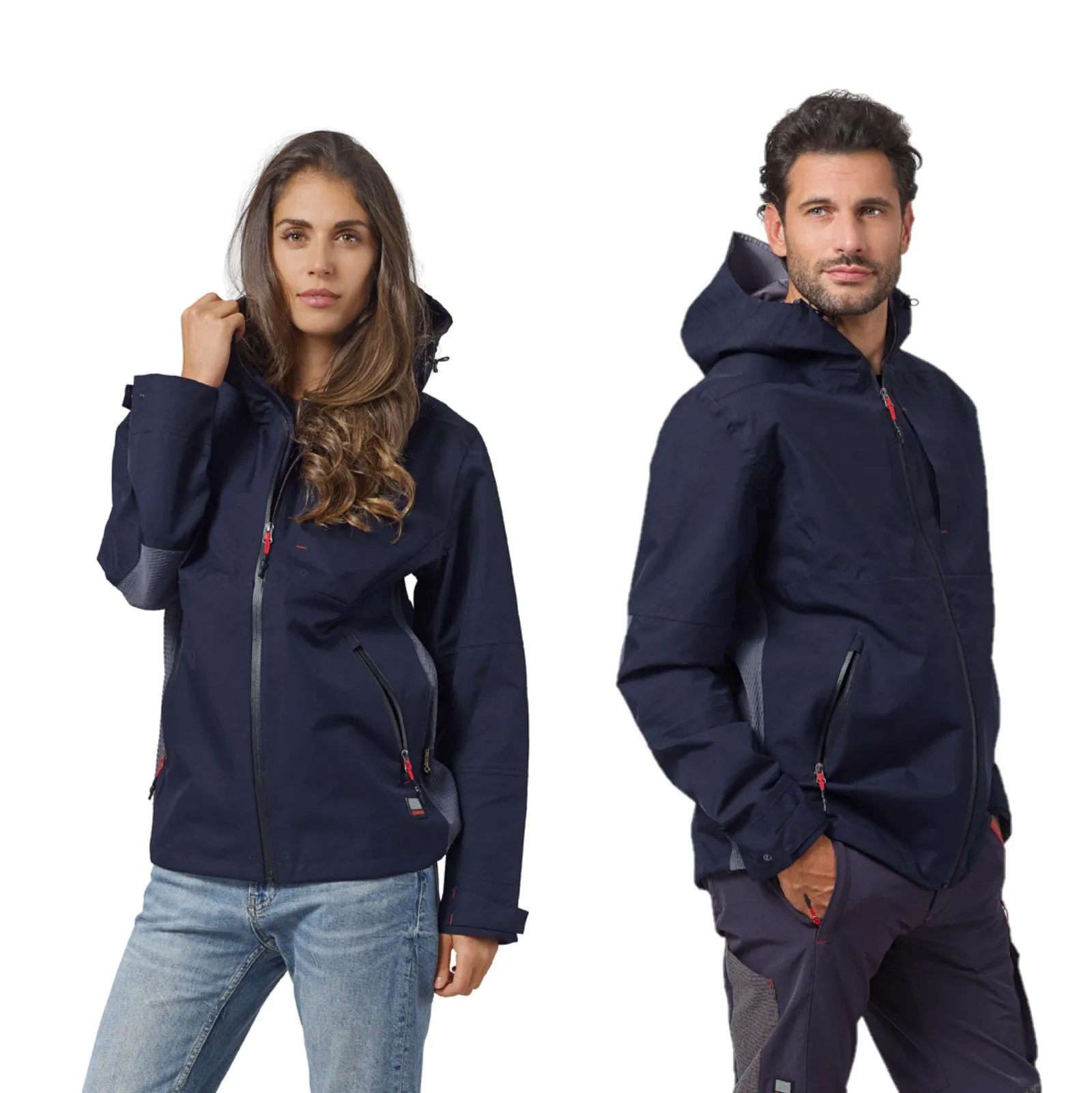 Giacca guscio impermeabile blue navy taglie da XS a 3XL SIGGI FINDER