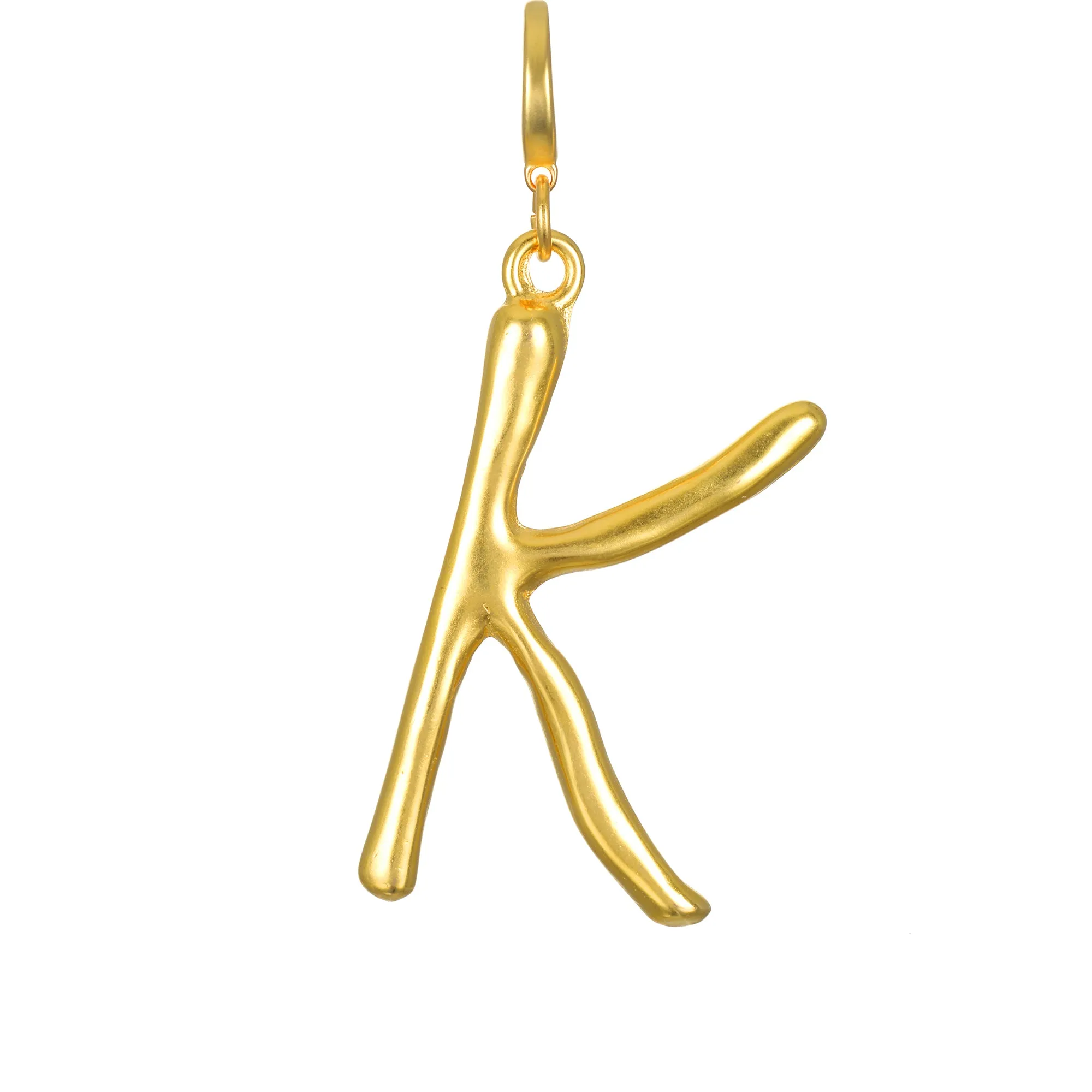 Grande Sculpted Initial Clip-On Charm