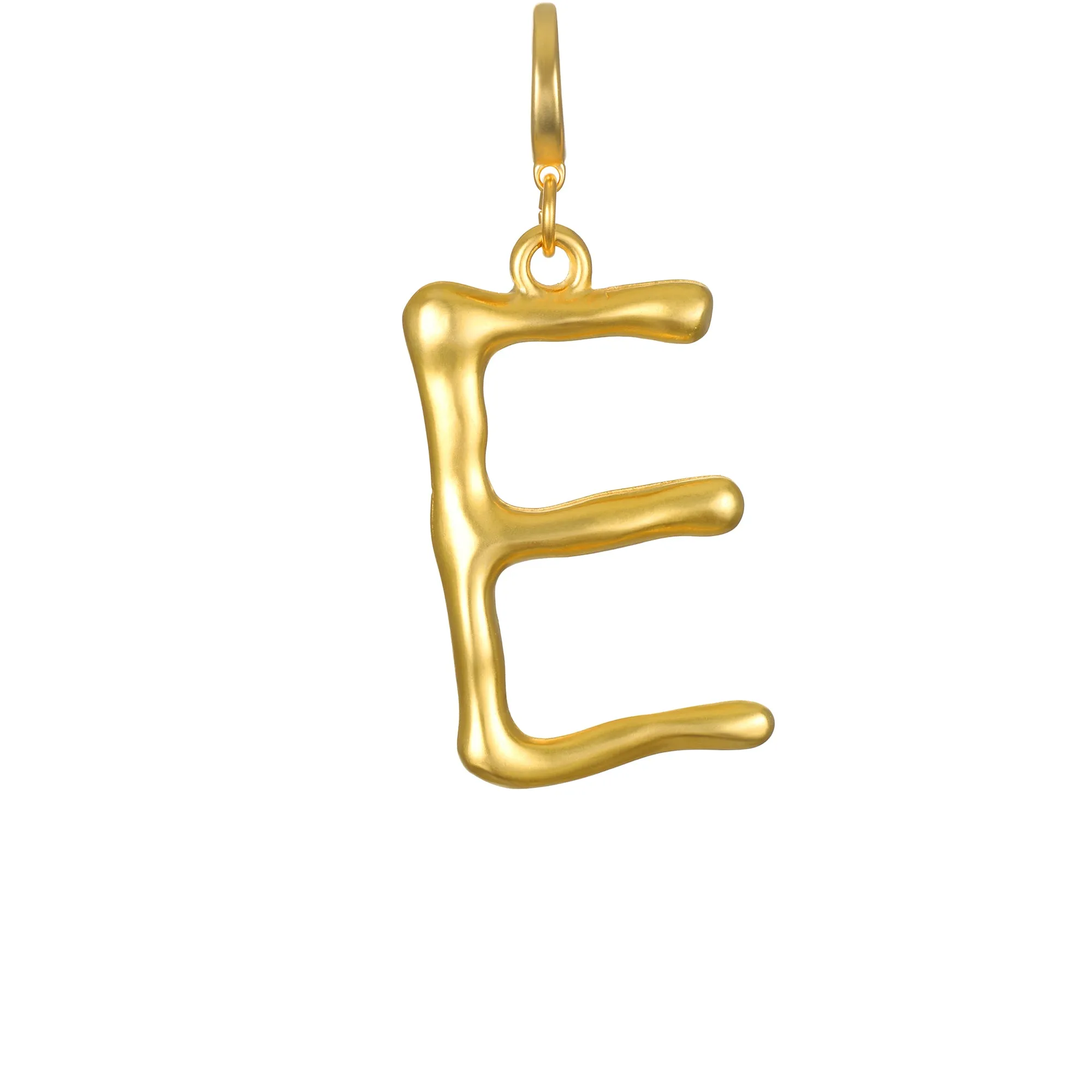 Grande Sculpted Initial Clip-On Charm