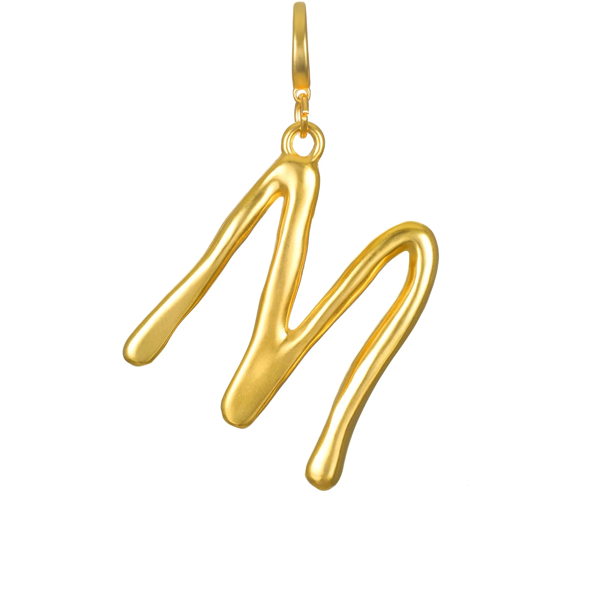 Grande Sculpted Initial Clip-On Charm