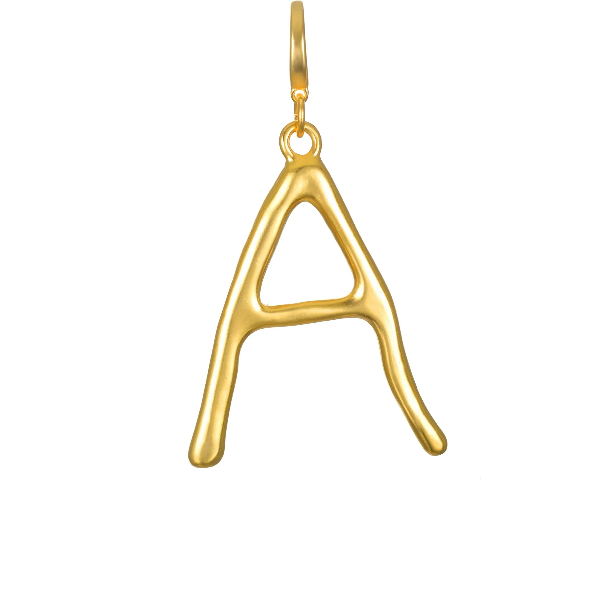 Grande Sculpted Initial Clip-On Charm