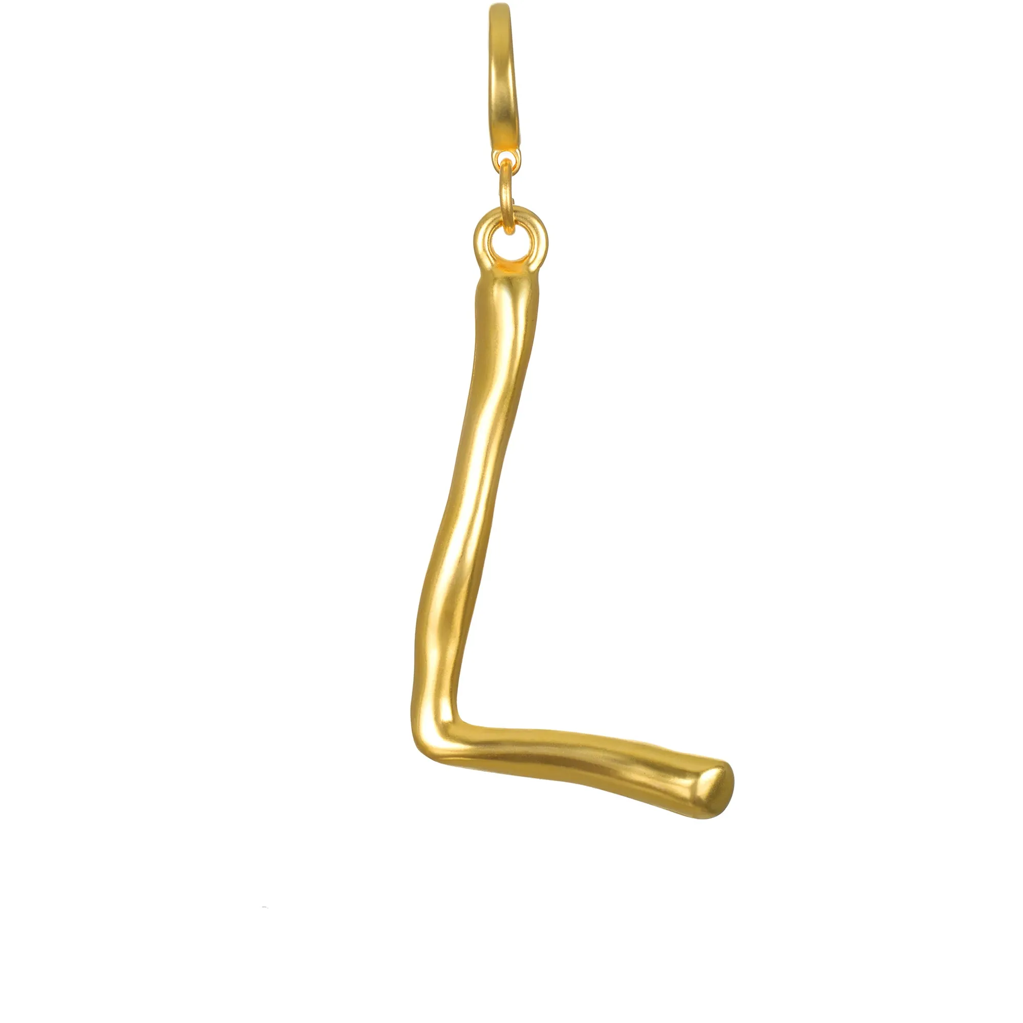 Grande Sculpted Initial Clip-On Charm