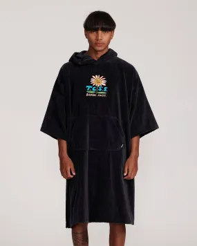 Grande Surf Poncho - Black