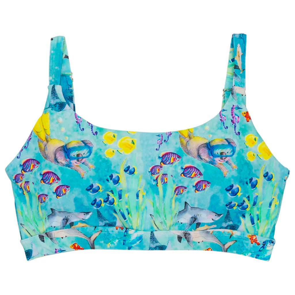 Great Barrier Reef Women's Two Piece Swimmers - Swim Top