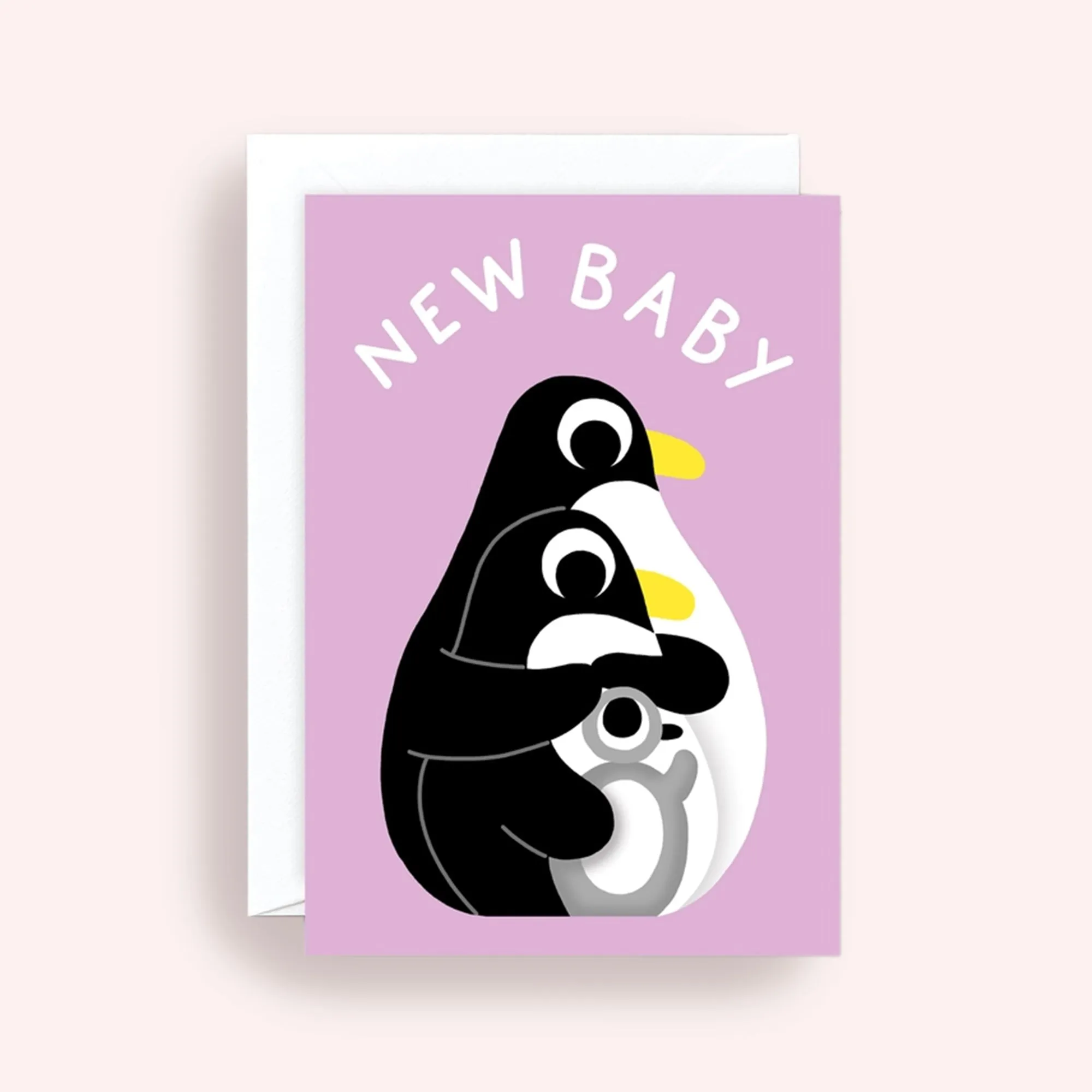 Greeting Card - New Baby Penguins