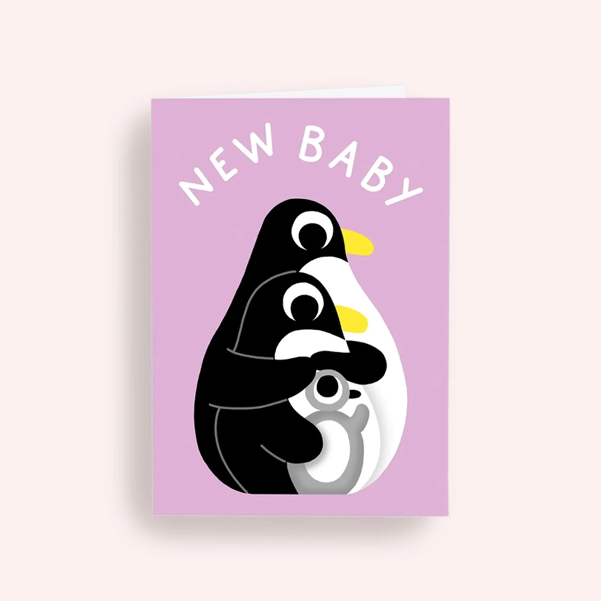 Greeting Card - New Baby Penguins