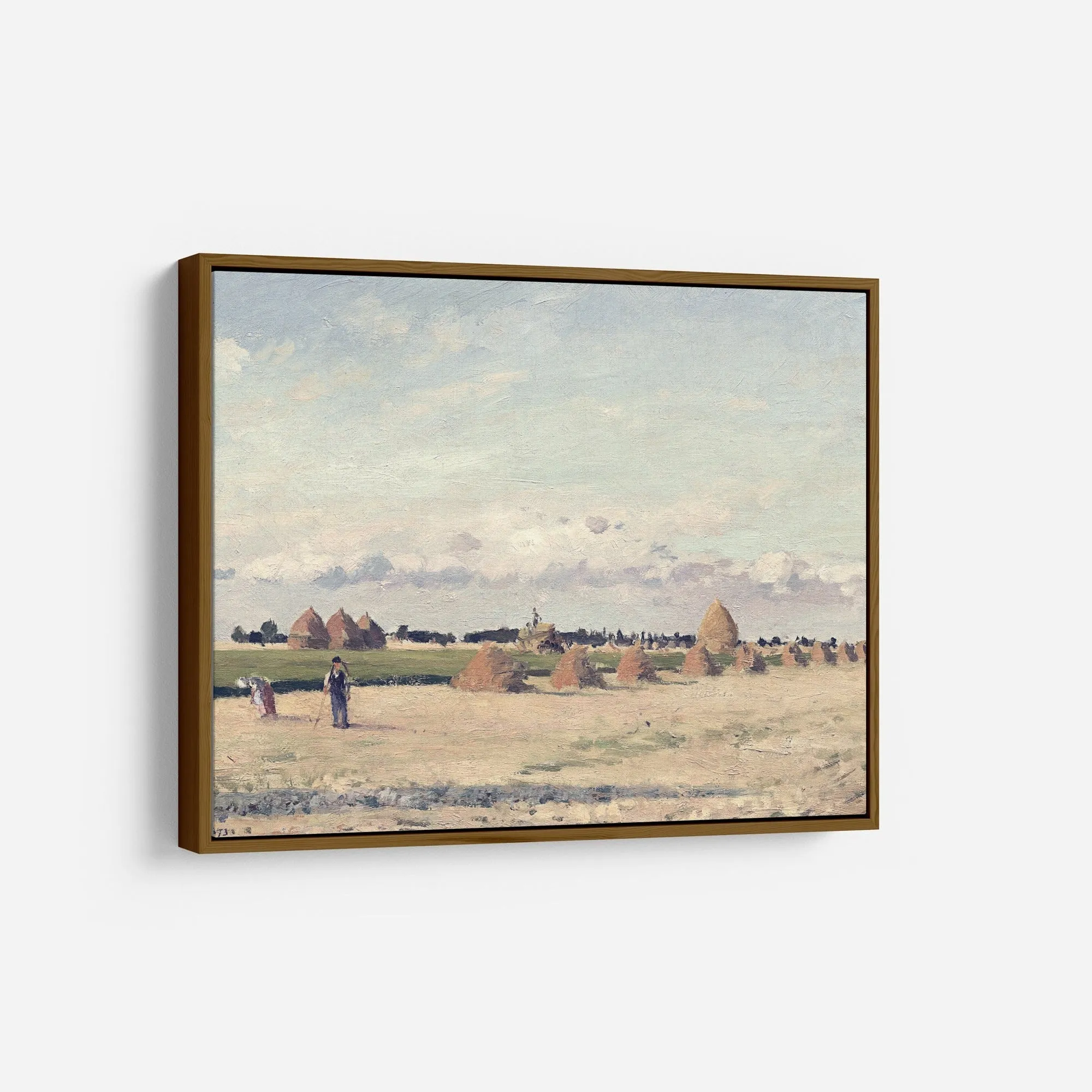 Hay field Ile de France - Vintage Farmhouse Wall Art