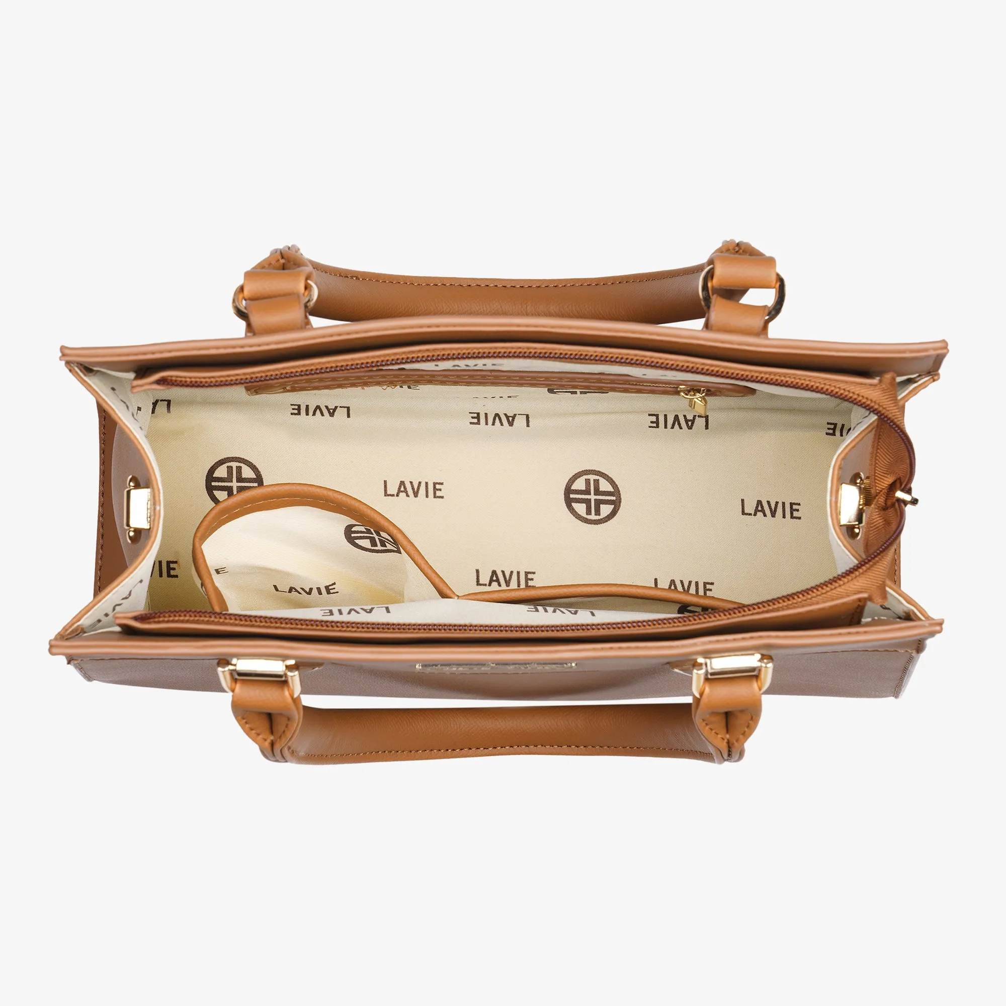 Lavie Luxe Celie Tan Medium Women's Satchel