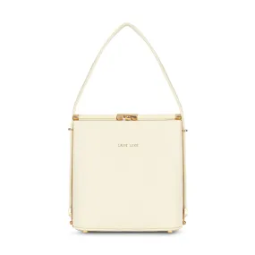 Lavie Luxe Glare Offwhite Medium Women's Framed Bag