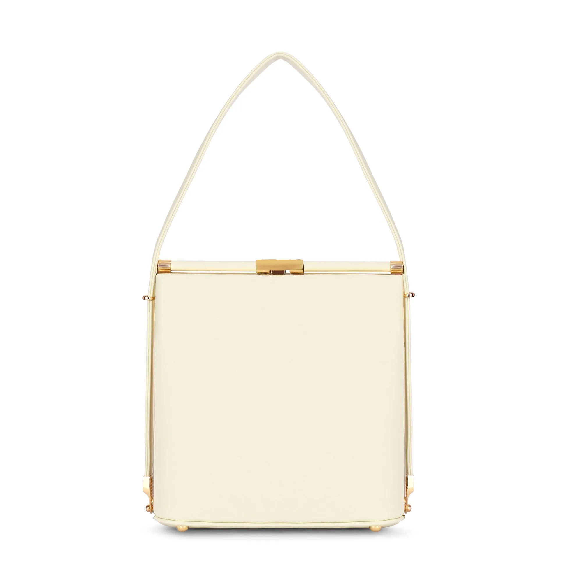 Lavie Luxe Glare Offwhite Medium Women's Framed Bag