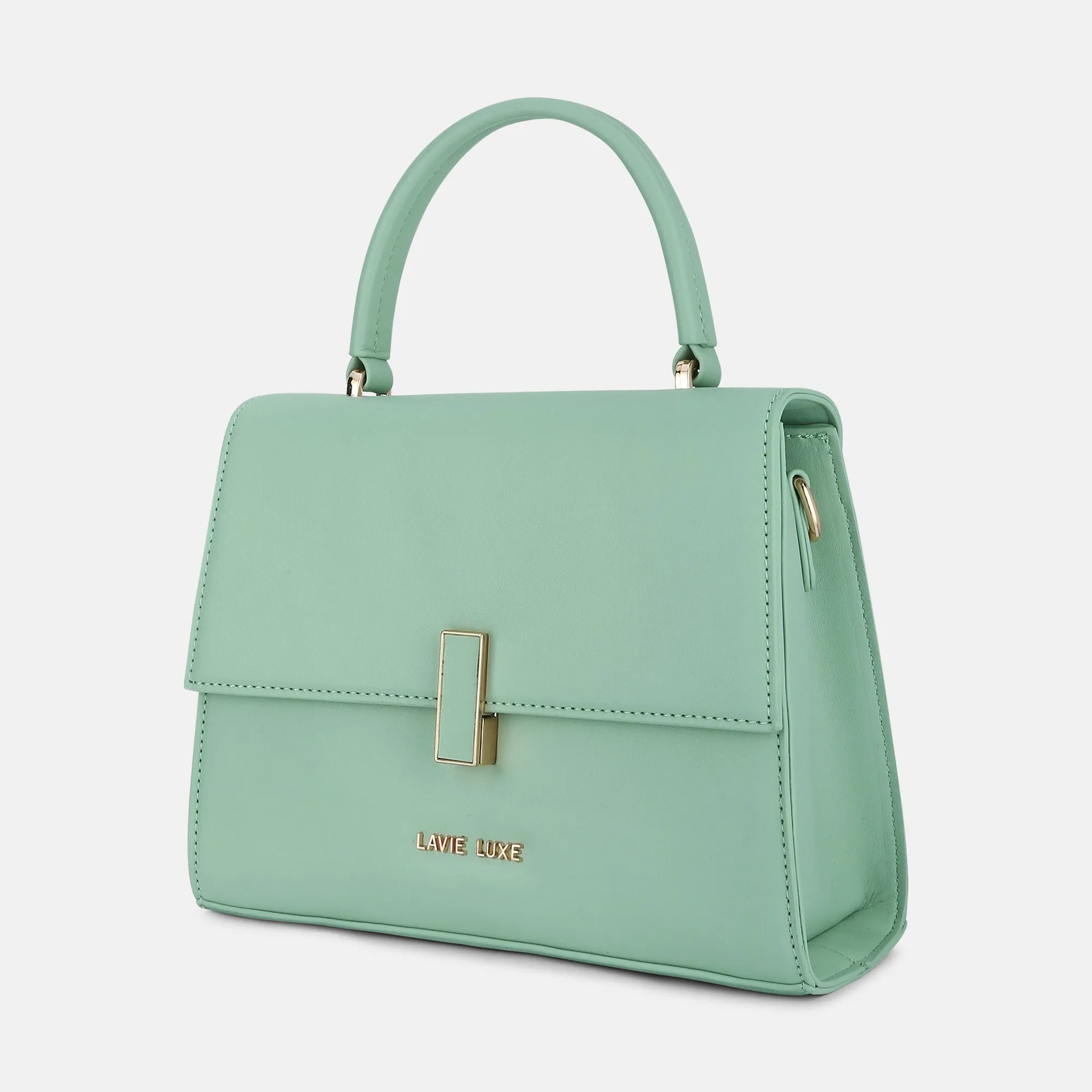 Lavie Luxe Merci Mint Small Women's Flap Satchel