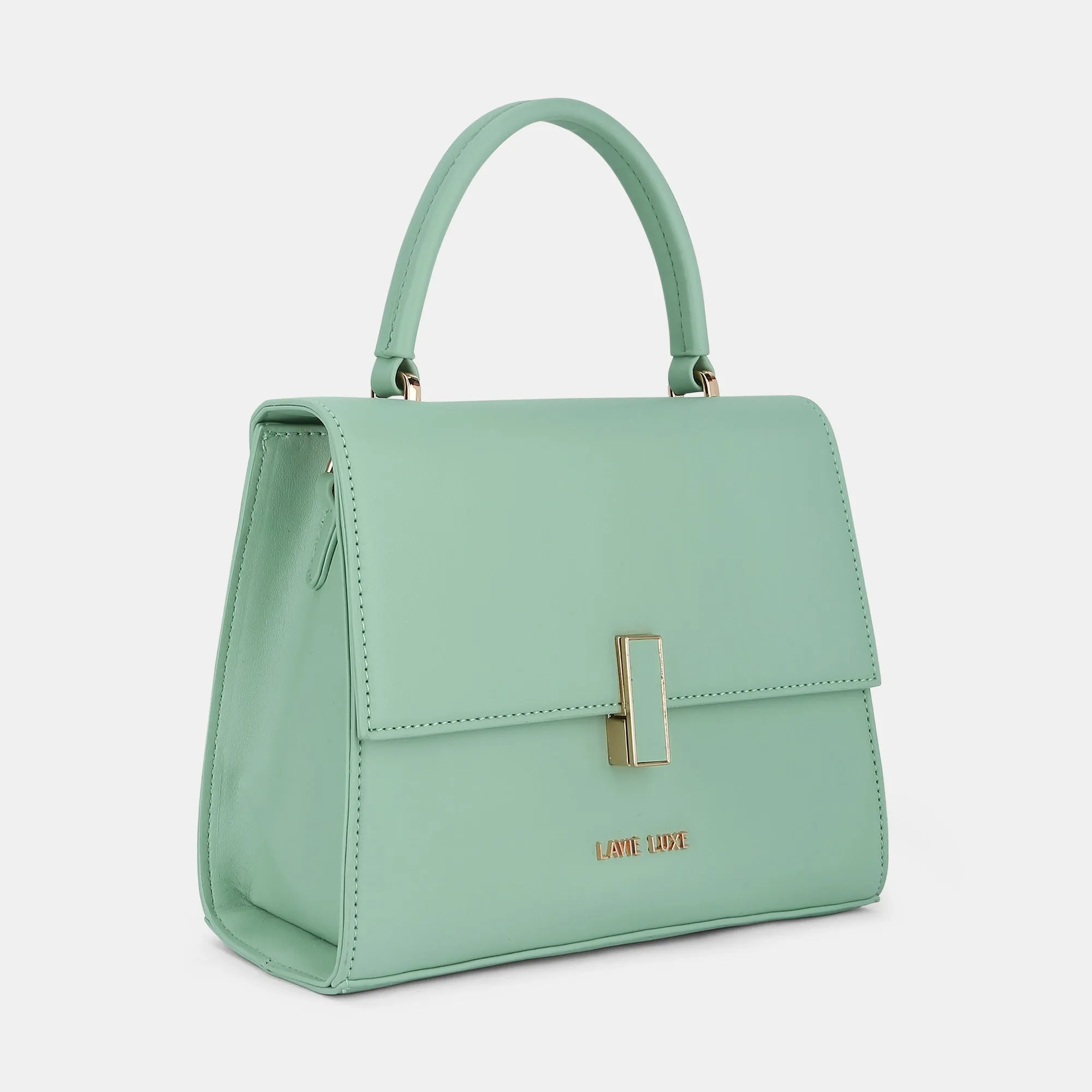 Lavie Luxe Merci Mint Small Women's Flap Satchel