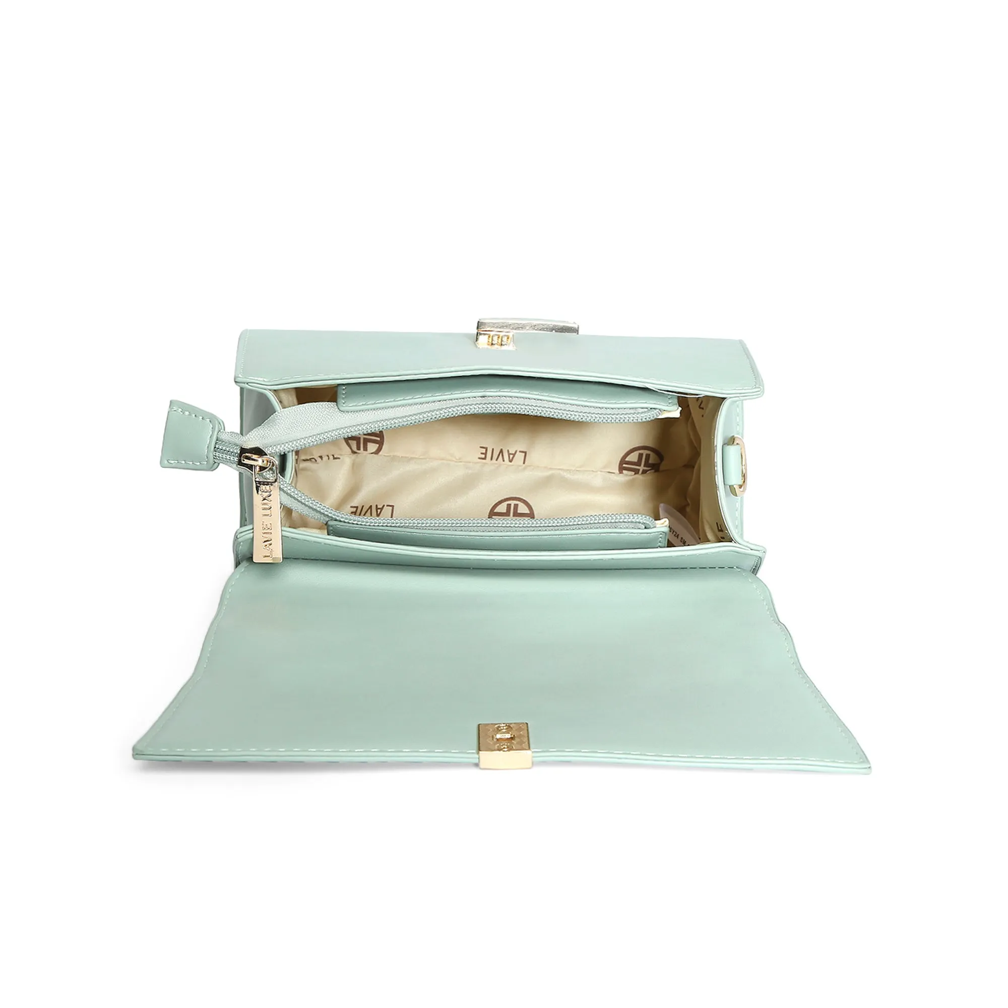 Lavie Luxe Mint Medium Women's Ipsy Flap Satchel Bag