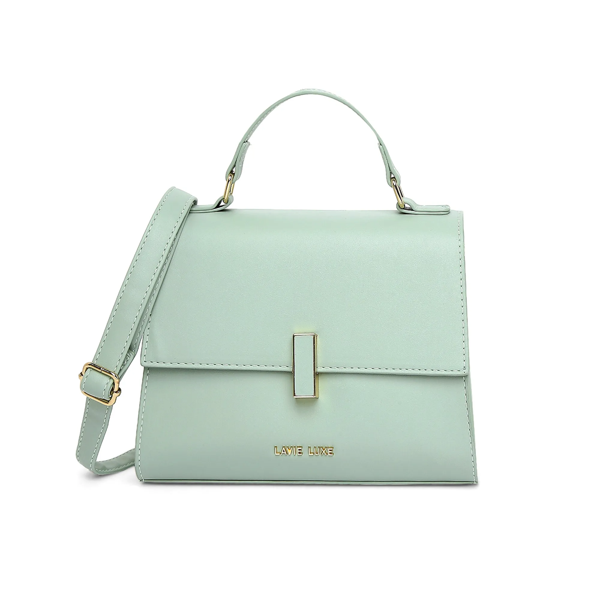 Lavie Luxe Mint Medium Women's Ipsy Flap Satchel Bag