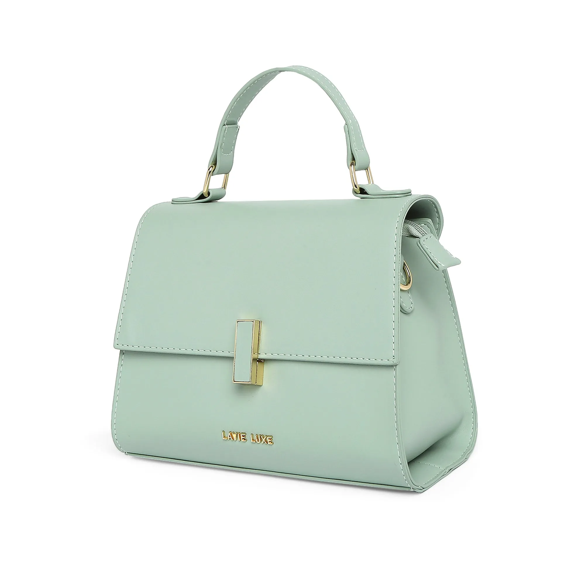 Lavie Luxe Mint Medium Women's Ipsy Flap Satchel Bag