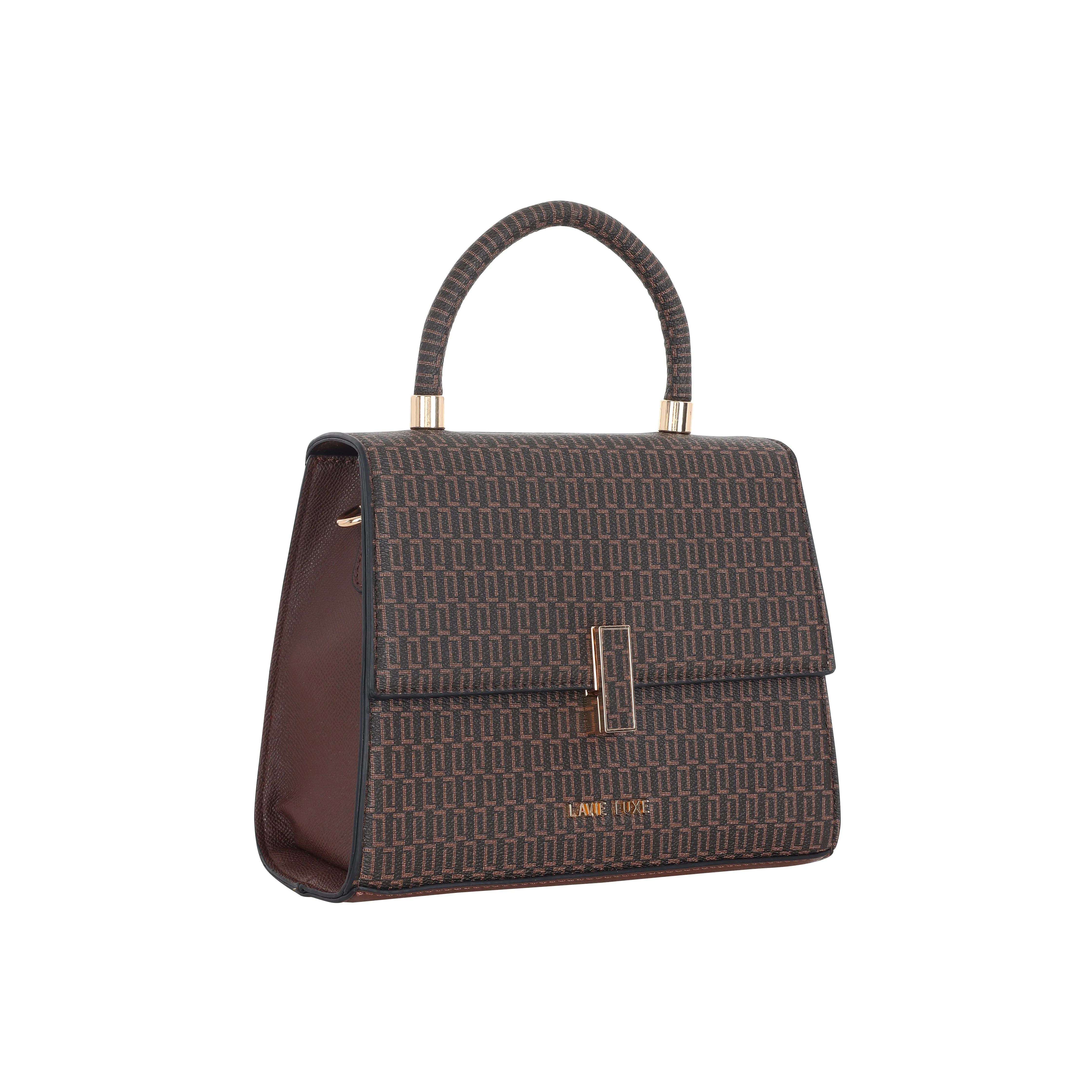 Lavie Luxe Monogram Ipsy24 Choco Medium Women's Satchel