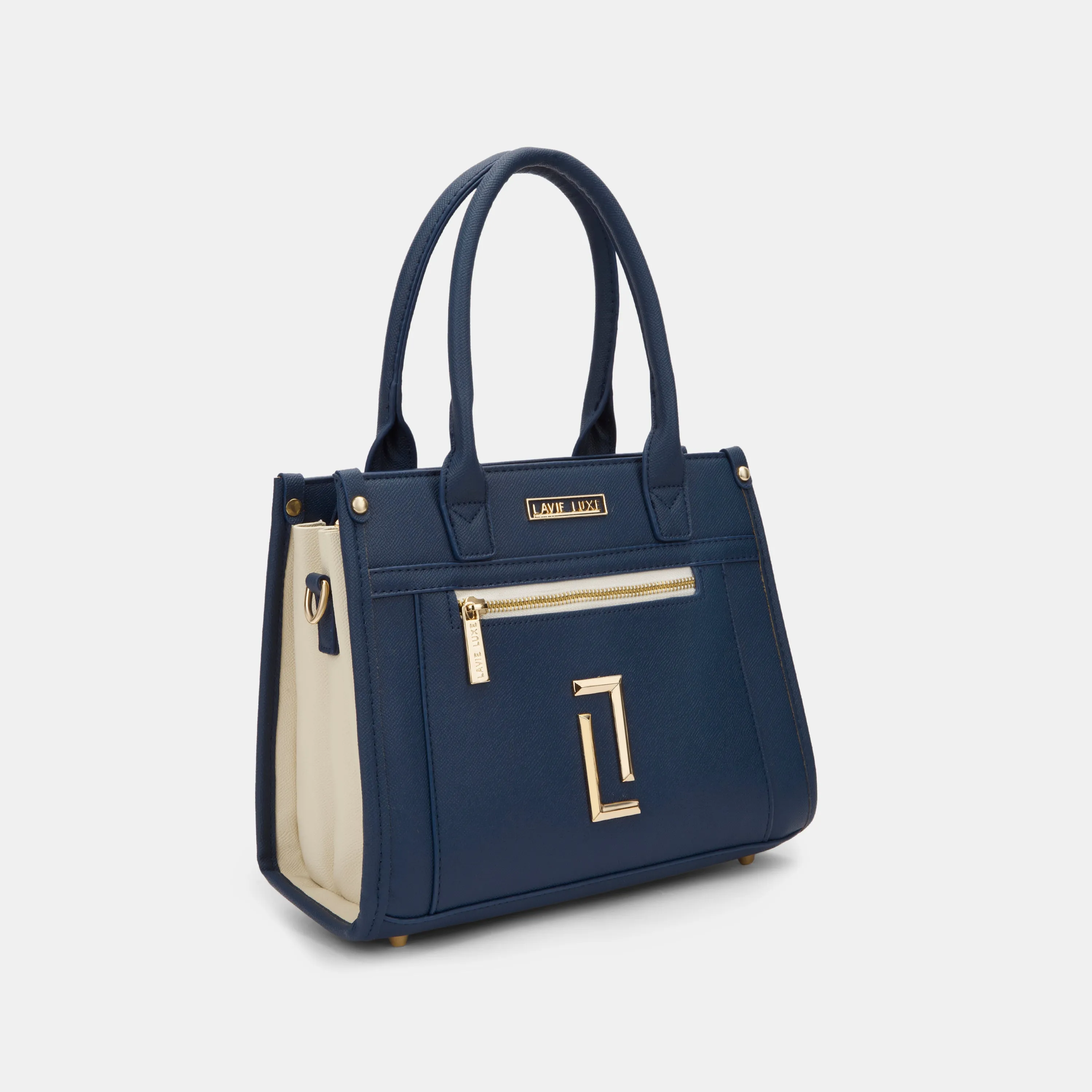 Lavie Luxe Sasha Navy Medium Women's Satchel