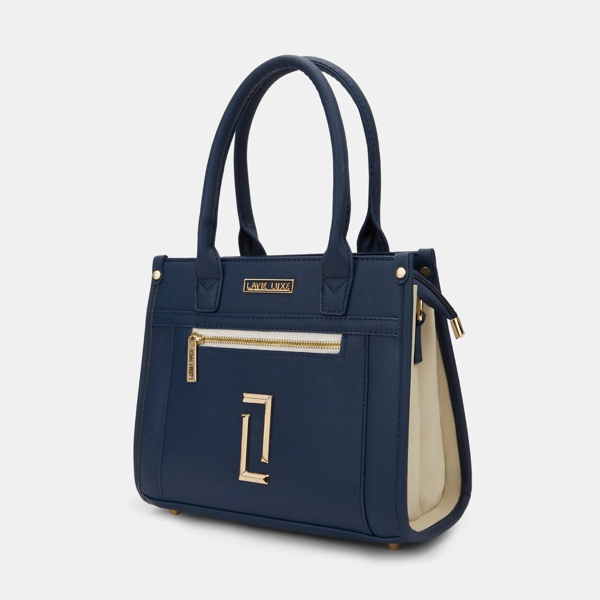 Lavie Luxe Sasha Navy Medium Women's Satchel