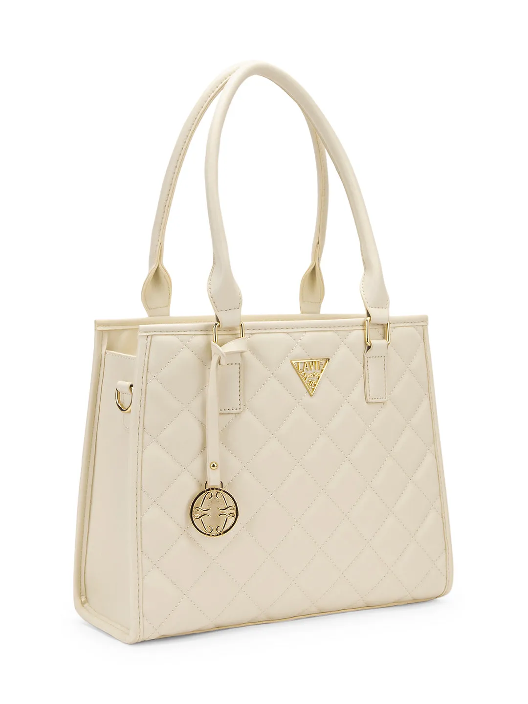 Lavie Signature California Medium Off White Womens Satchel