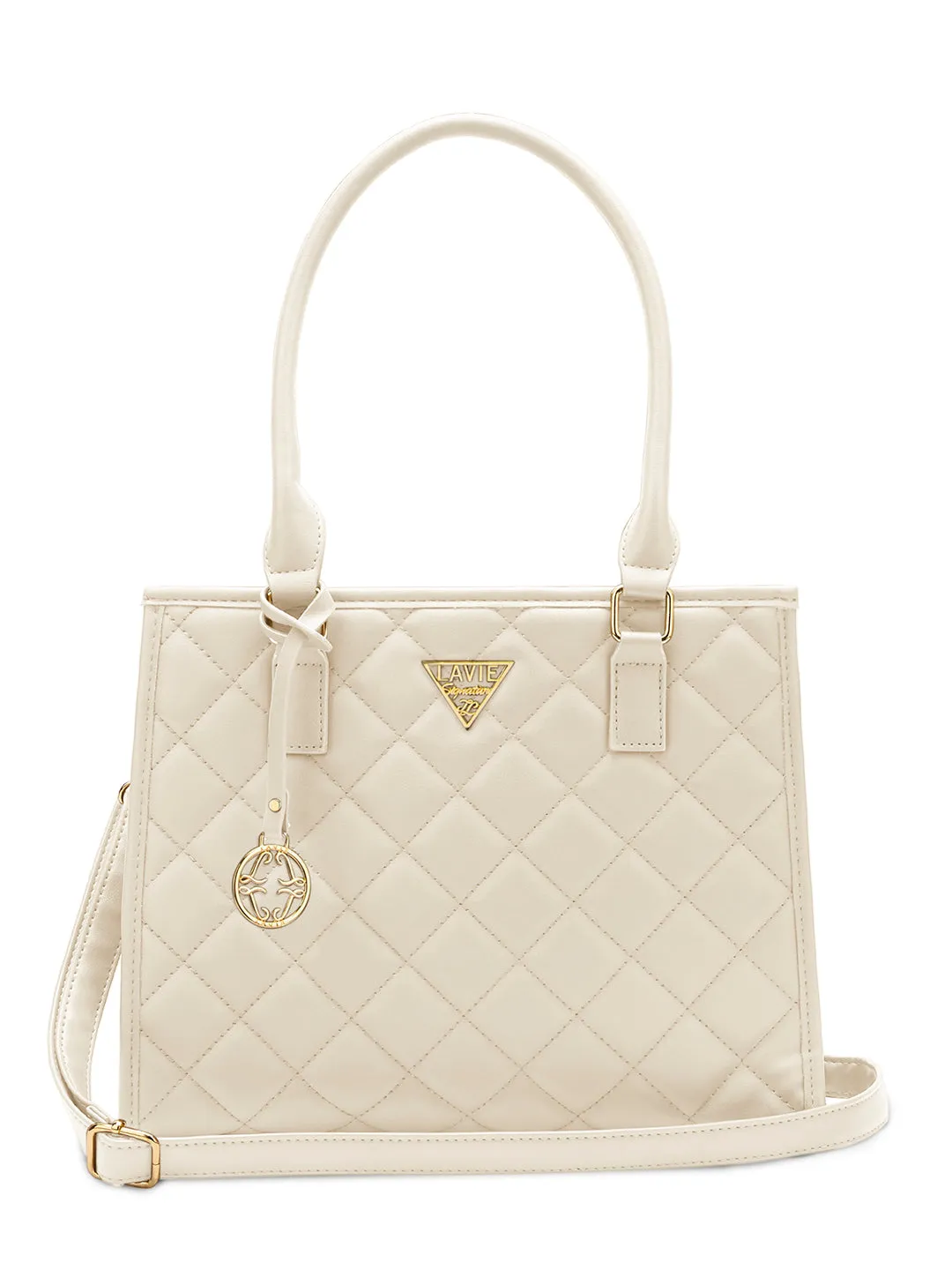 Lavie Signature California Medium Off White Womens Satchel