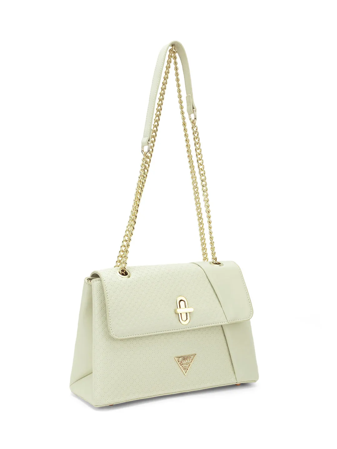 Lavie Signature Orlando Small Off White Womens Flap Satchel