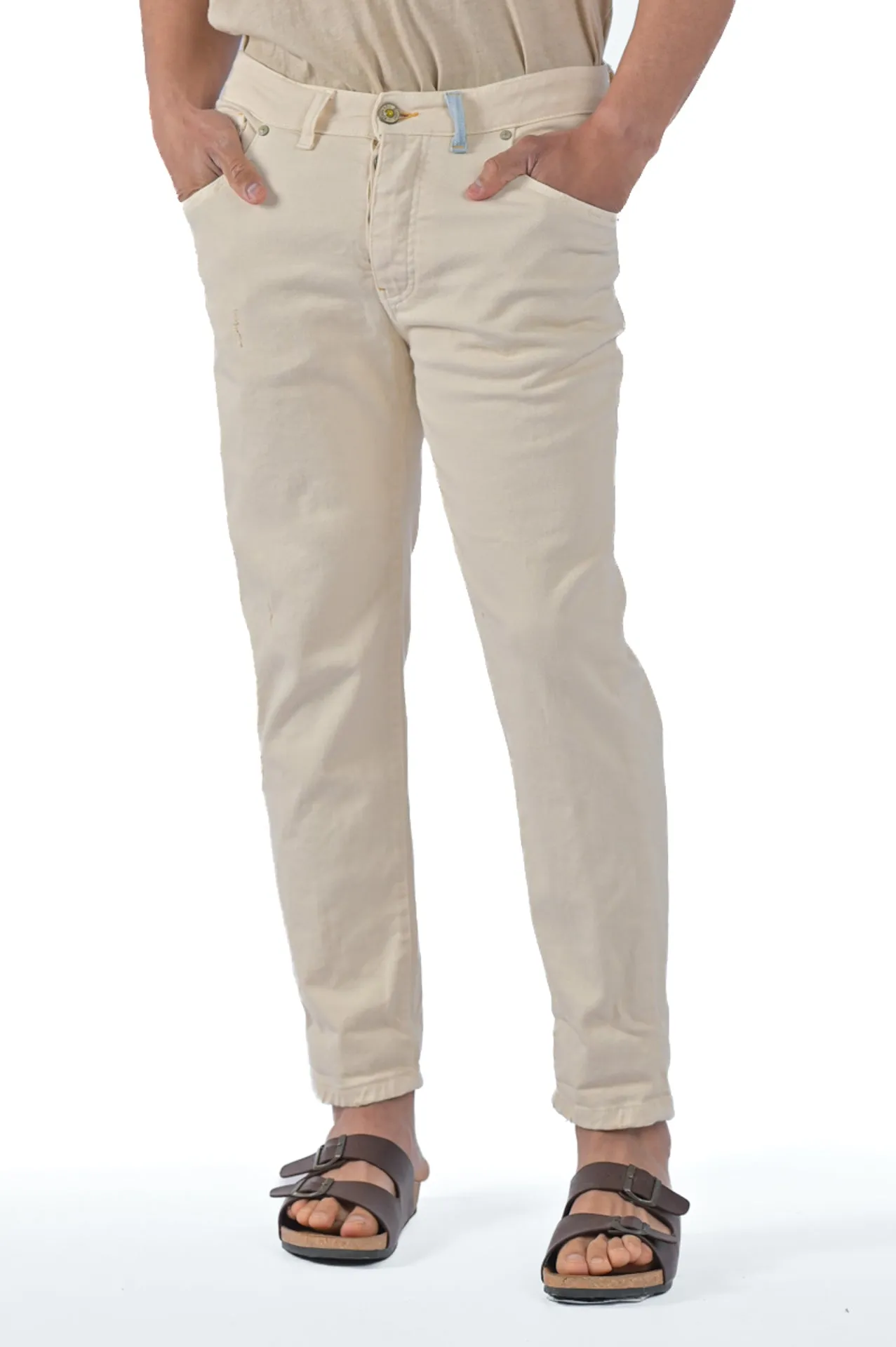 Pantaloni in cotone regular New Wolf Bull SS23