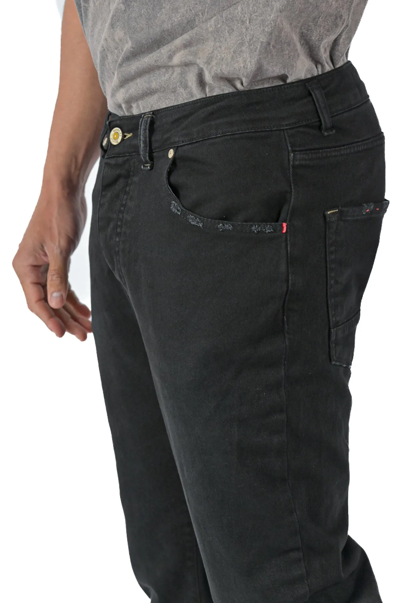 Pantaloni in cotone regular New Wolf Bull SS23