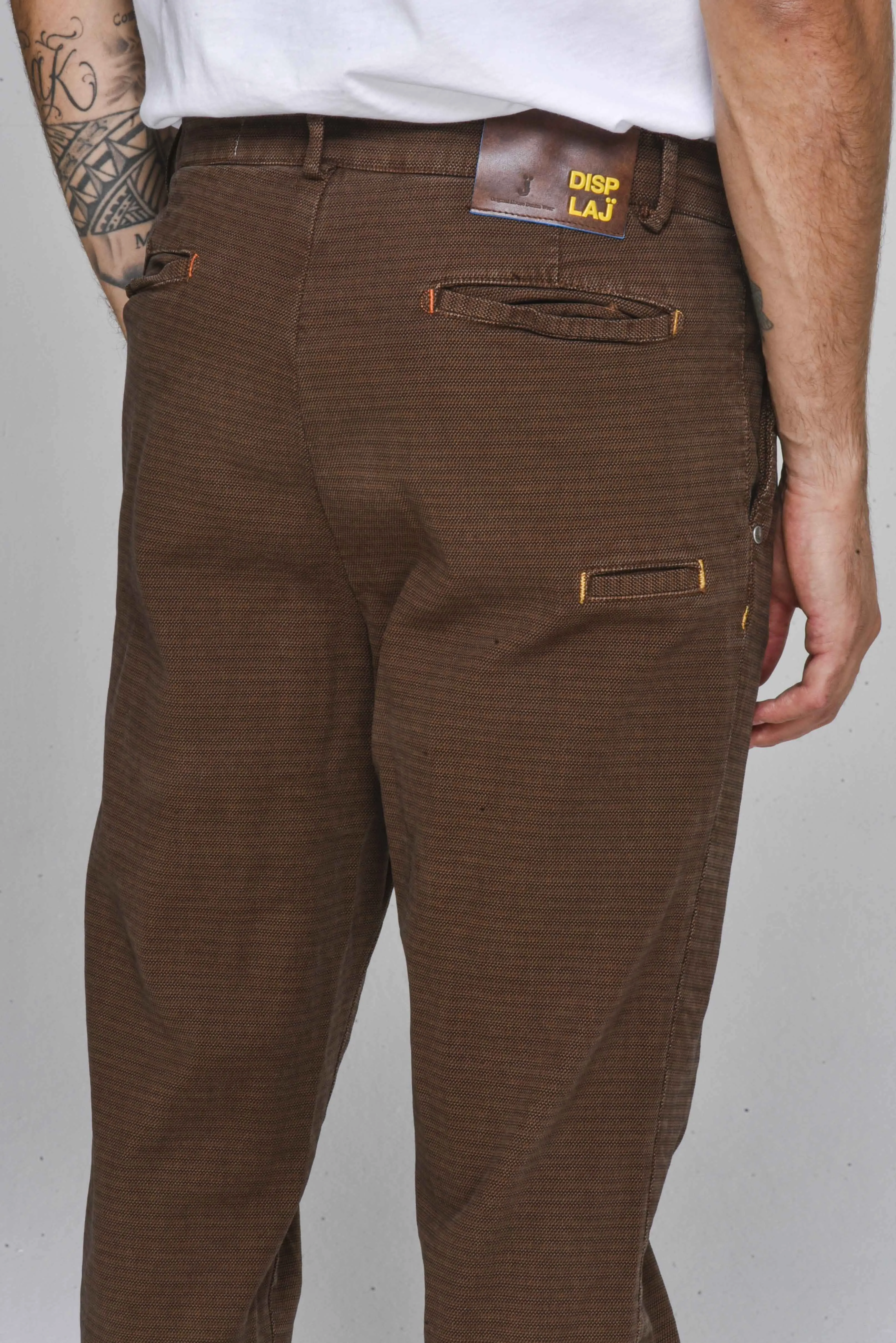 Pantaloni in cotone slim New Private Janet Tabacco FW22/23