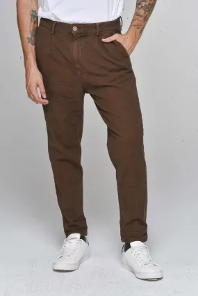 Pantaloni in cotone slim New Private Janet Tabacco FW22/23