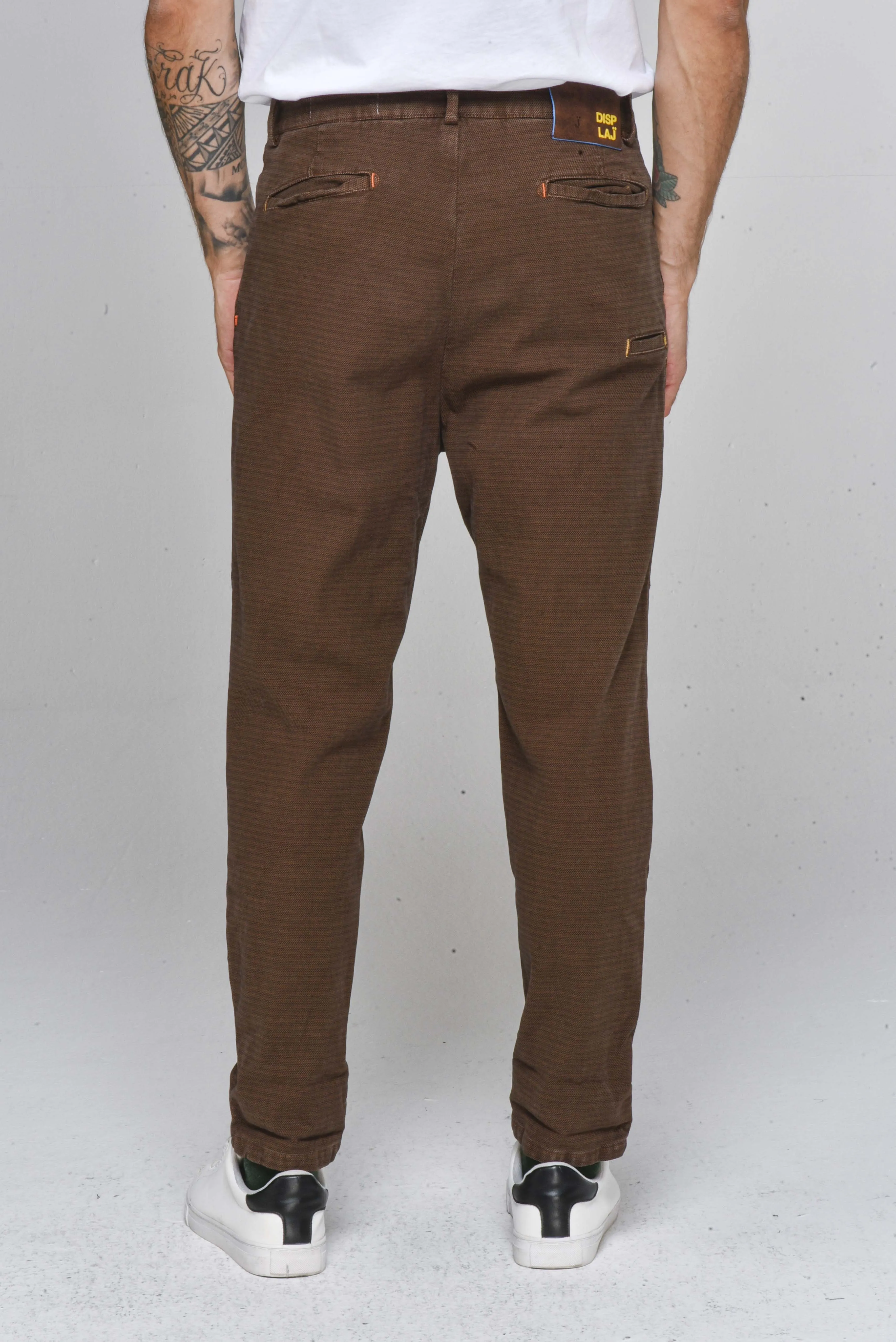 Pantaloni in cotone slim New Private Janet Tabacco FW22/23