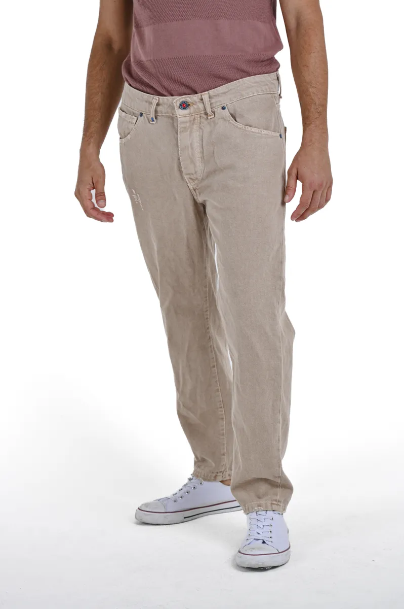 Pantaloni regular New Wolf M1 Beige SS24